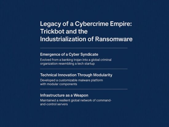 Trickbot and the Industrialization of Ransomware